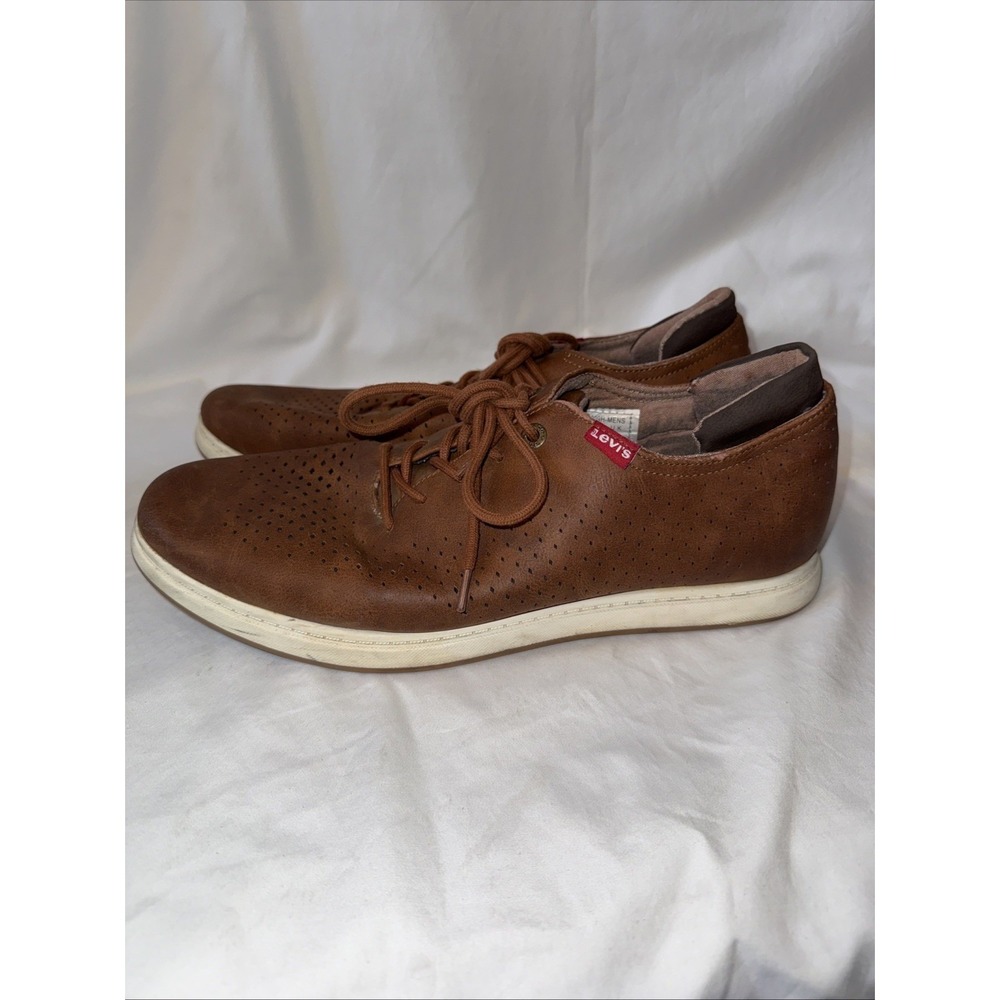 Levi's‎ Men's Chester Waxed Casual Fashion Sneaker Shoes Tan / White Size 12